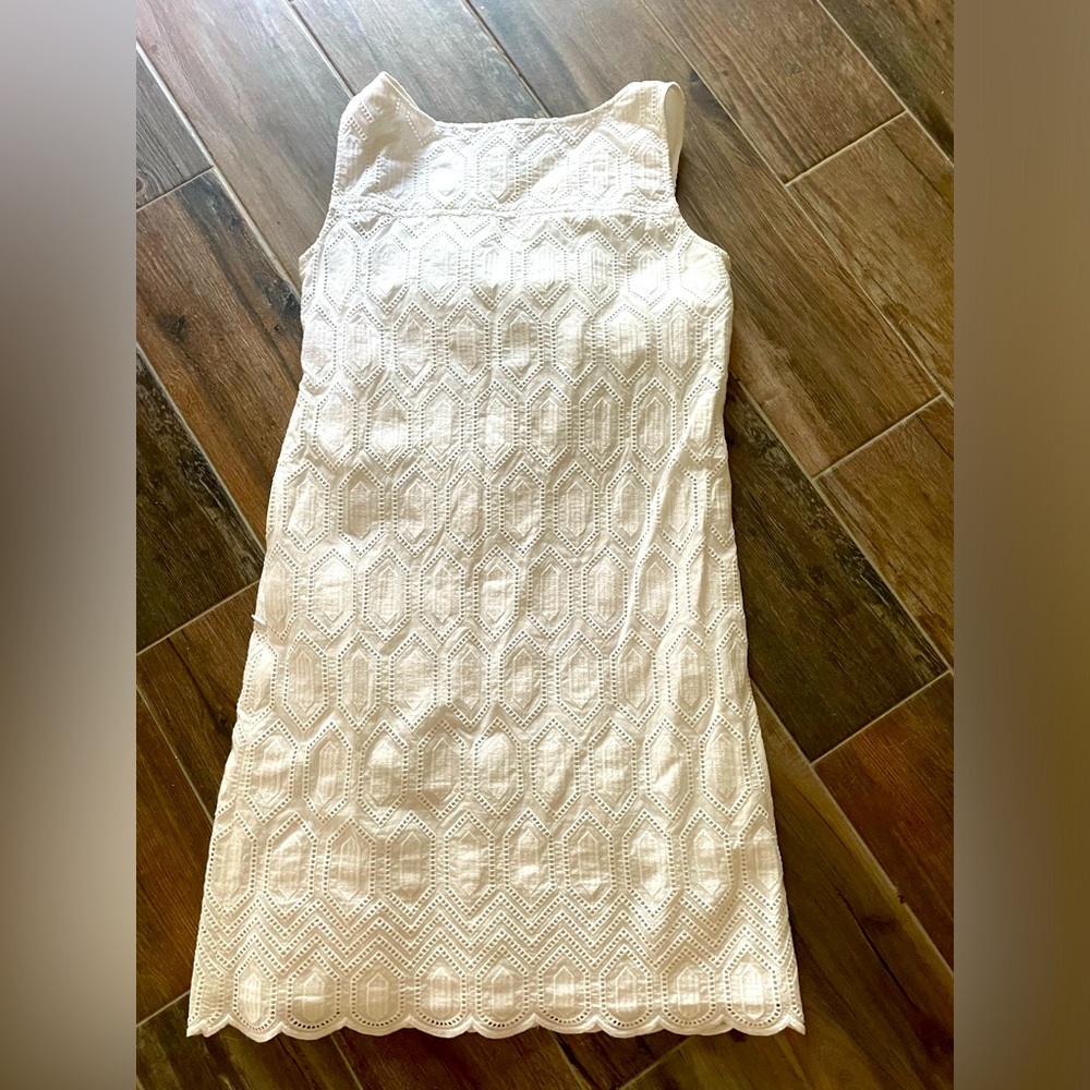 Ann Taylor White Eyelet Dress